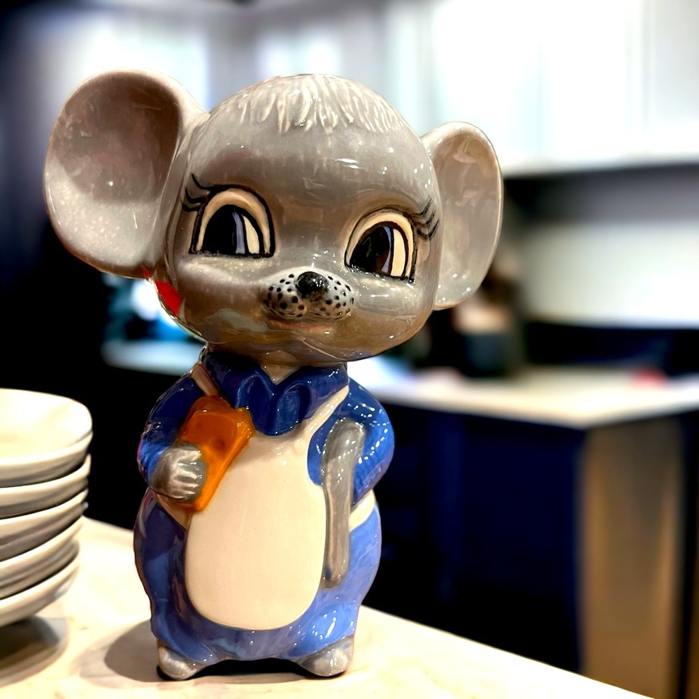 Vintage Mouse Parmesan Cheese Shaker